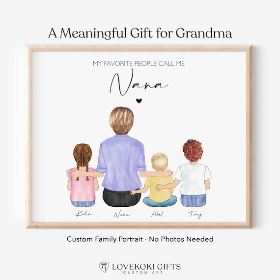 Moka crea!: Da disegno a ricamo: il nostro regalo per la festa di compleanno della nonna