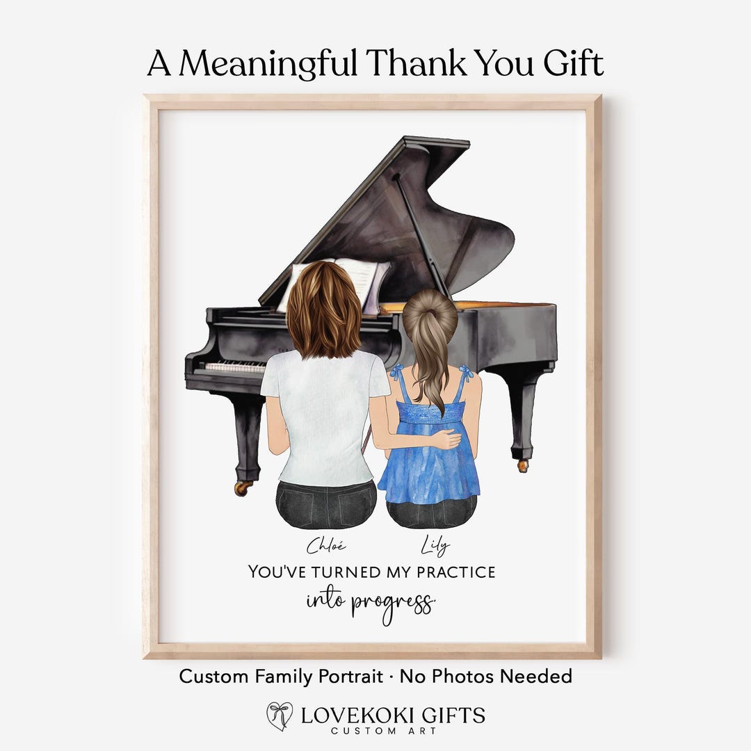 Personalized Gift for Piano Teacher, Teacher Appreciation Gift,custom ...