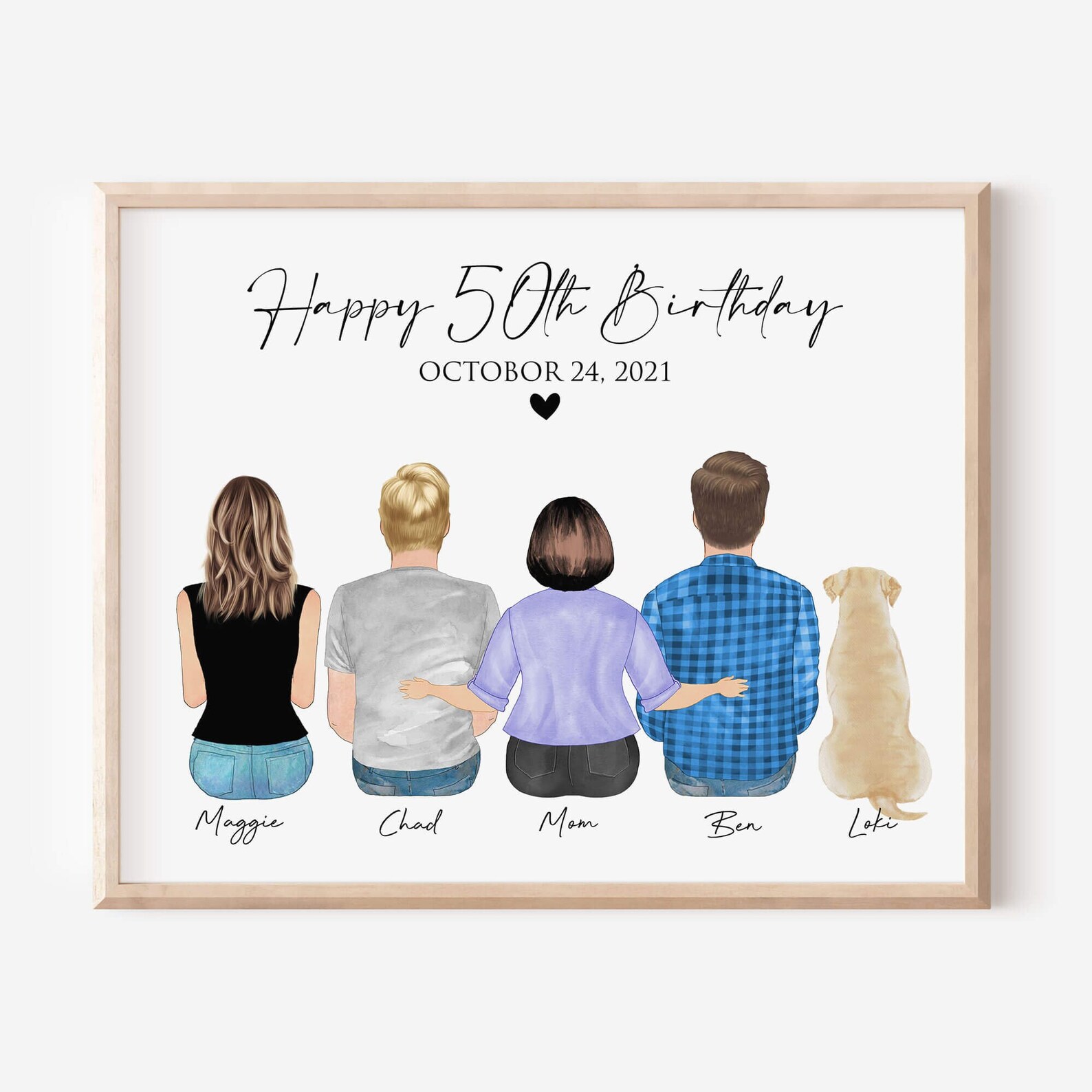 Personalized 50th Birthday Blanket, Happy 50th Birthday, 50th