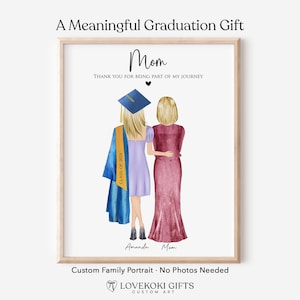 Mom Daughter Graduation Print - Etsy