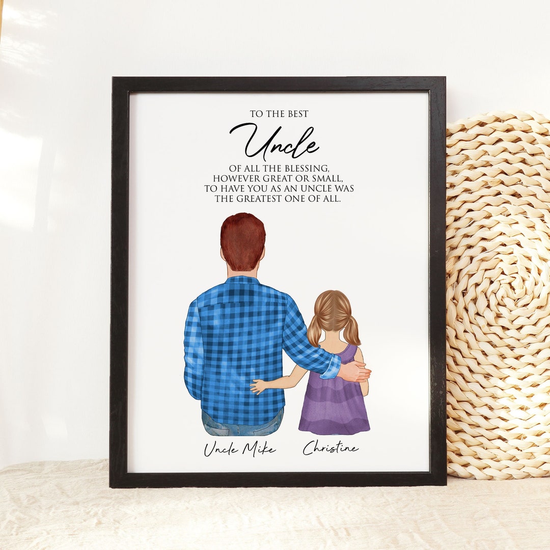 Personalized Gift for Uncle From Niece or Nephew Christmas