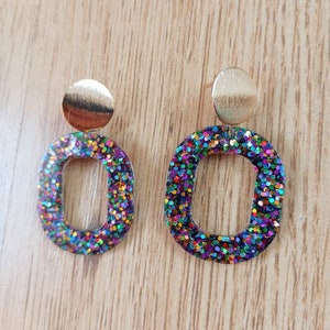 Multicolored “Fizzy” handcrafted earrings