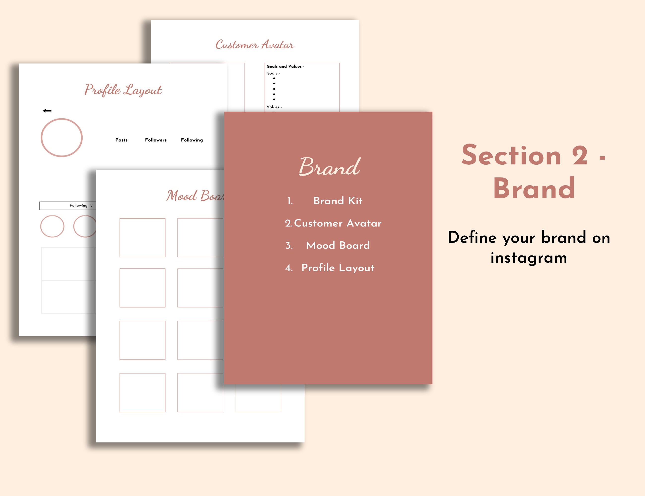 Instagram Planner Printable Instagram Planner Instagram | Etsy