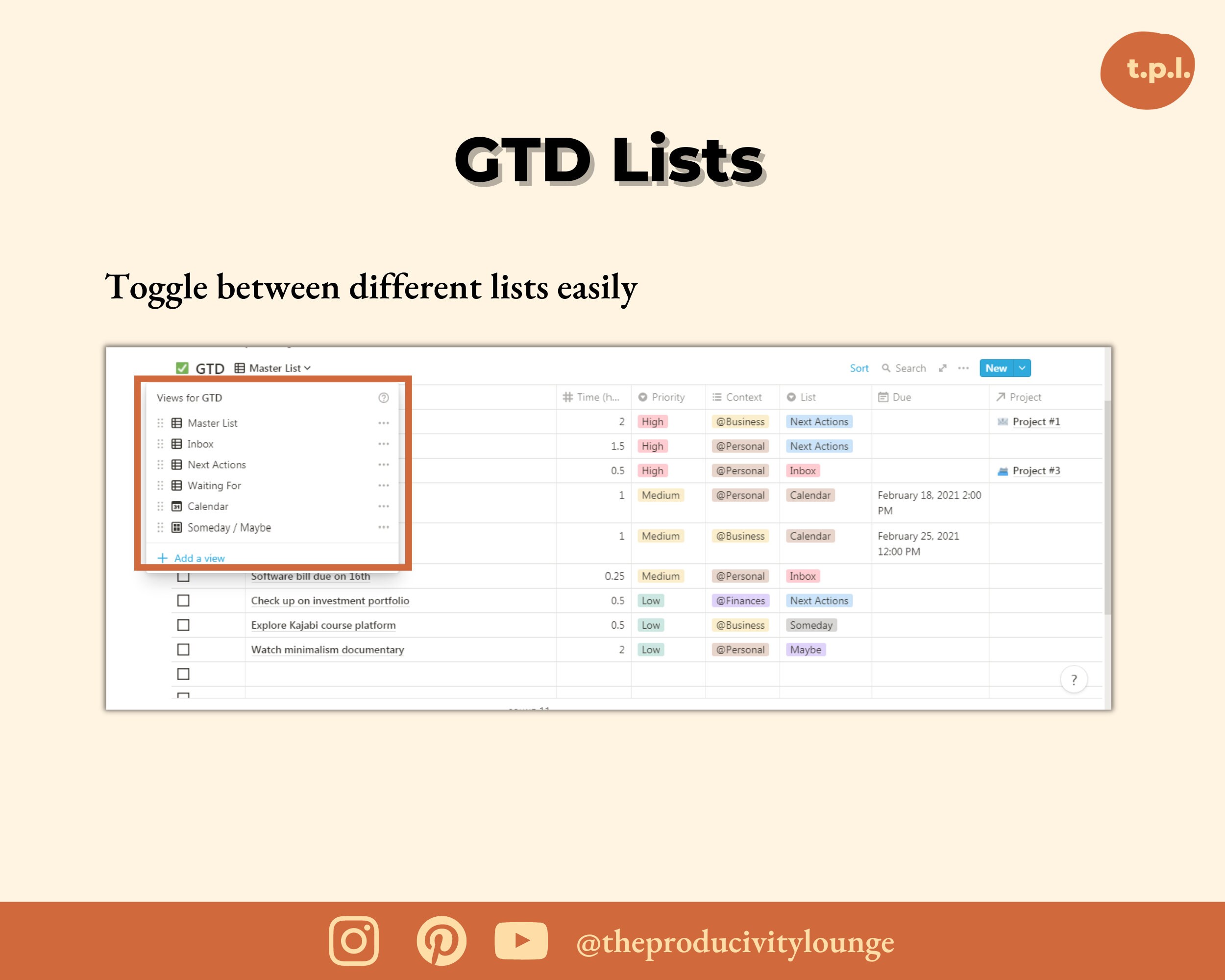 Getting Things Done Notion Template – GTD Productivity System | Notion ...