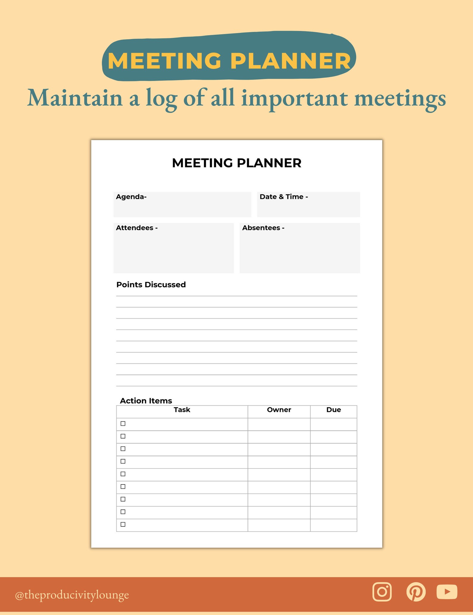 Project Management Planner Templates Digital and Printable | Etsy