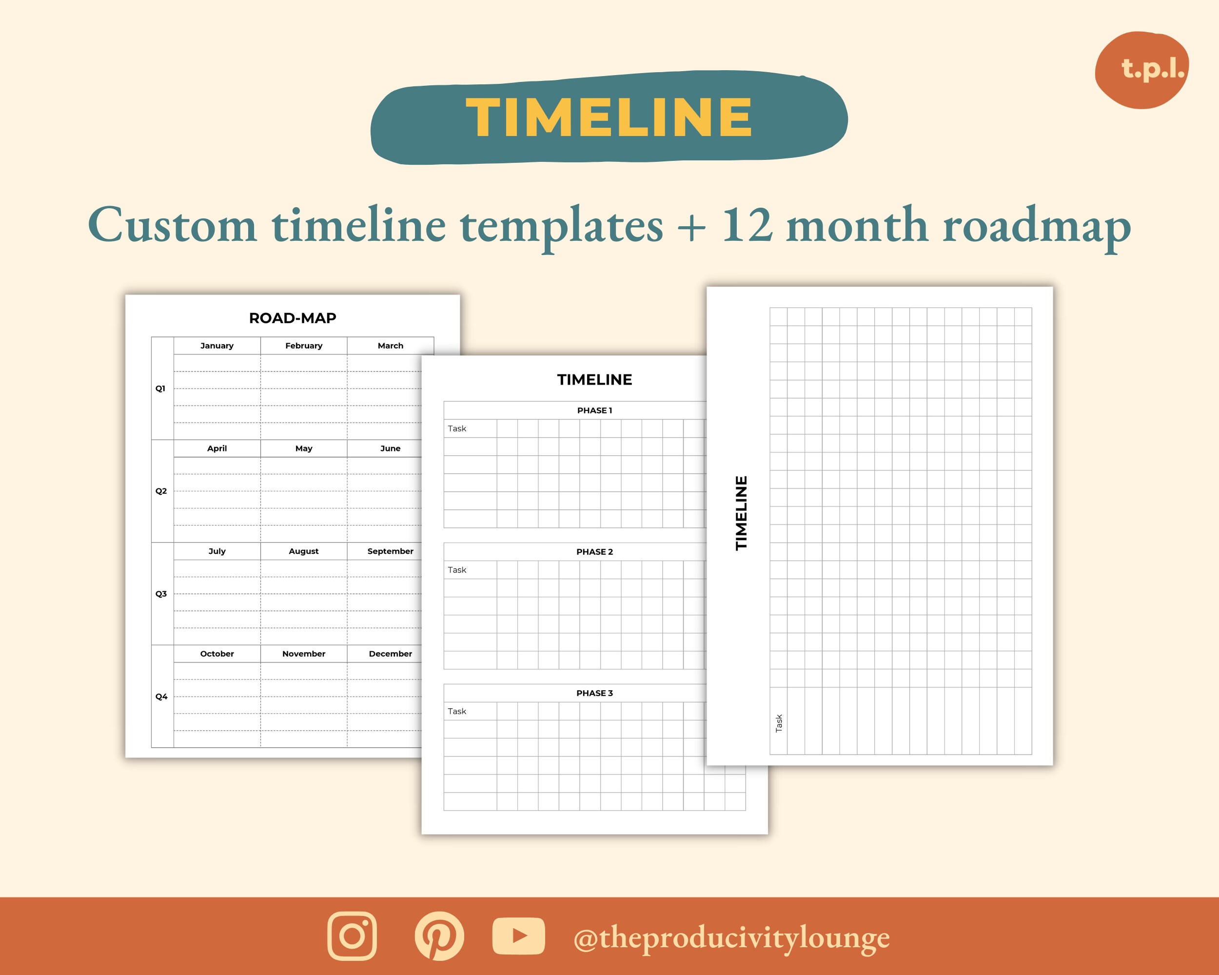 Project Management Planner Templates, Digital and Printable Project ...