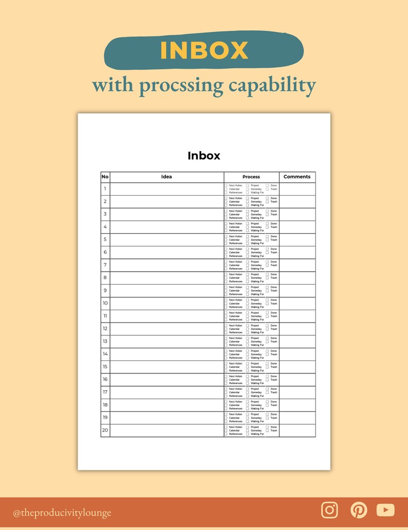 Buy Getting Things Done GTD Planner GTD Printable Planner Gtd Online In buy-getting-things-done-gtd-planner-gtd-printable-planner-gtd-online-in