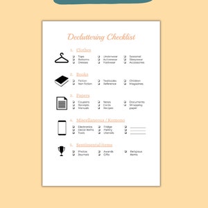 Konmari Method Printable Workbook Declutter Printable | Etsy UK