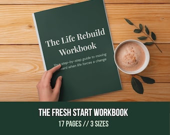 Soft Life Reset Workbook- Dream Life Goal Printable Planner (A4, A5, US Letter | Instant Download)
