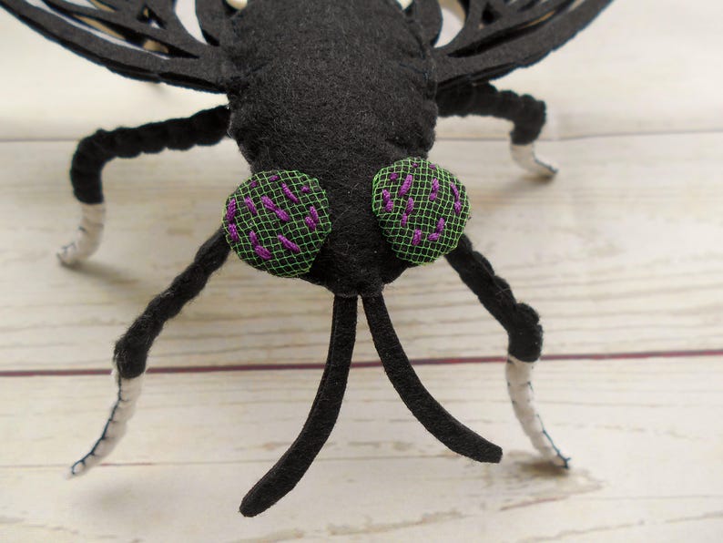 Felt Fly Realistic Black Soldier Fly Black Fly From Felt Realistic Black Fly ...