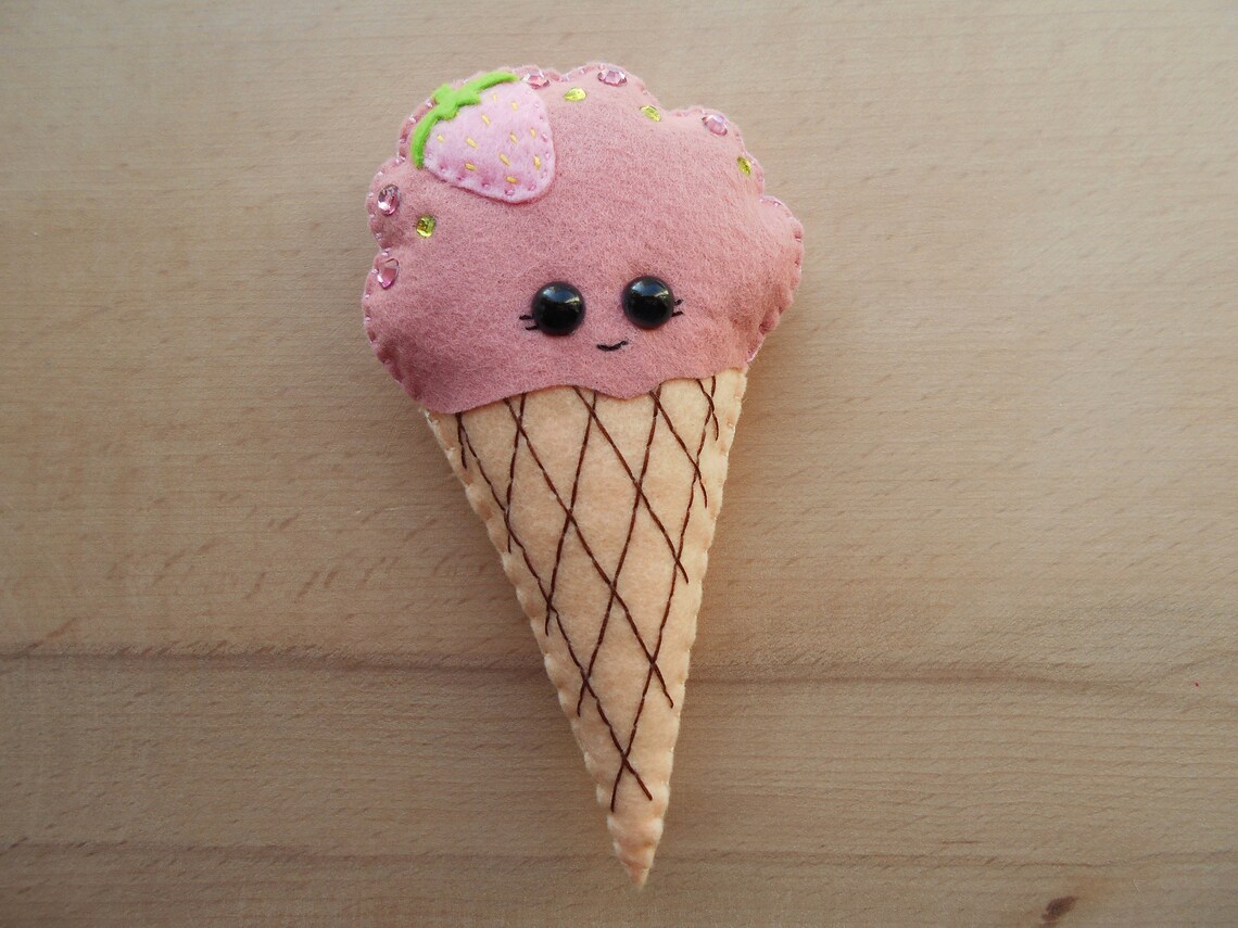 PDF Felt Food PDF Felt Pattern Felted Ice Cream Felted Food Etsy