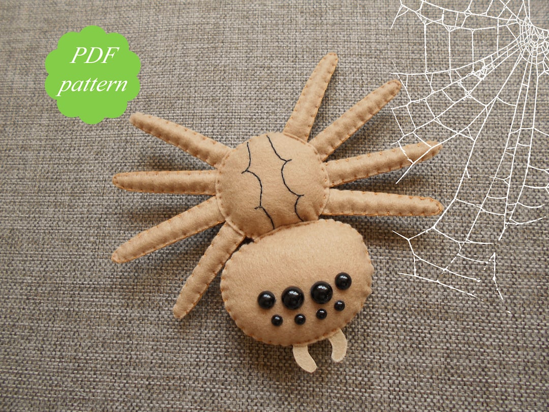 PDF Spider Pattern PDF Felt Pattern PDF Sewing Pattern for Women Spider ...