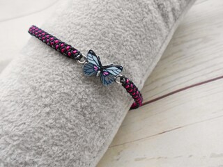 KAPSING Bracciali Dell'amicizia A Farfalla – Confezione Da 2 – Regolabili, Bianco E Nero – Regalo Per Migliore Amica, Ragazze, Donne