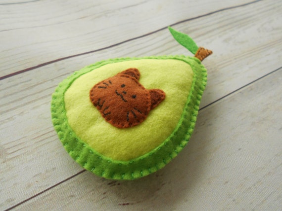avocado cat plush