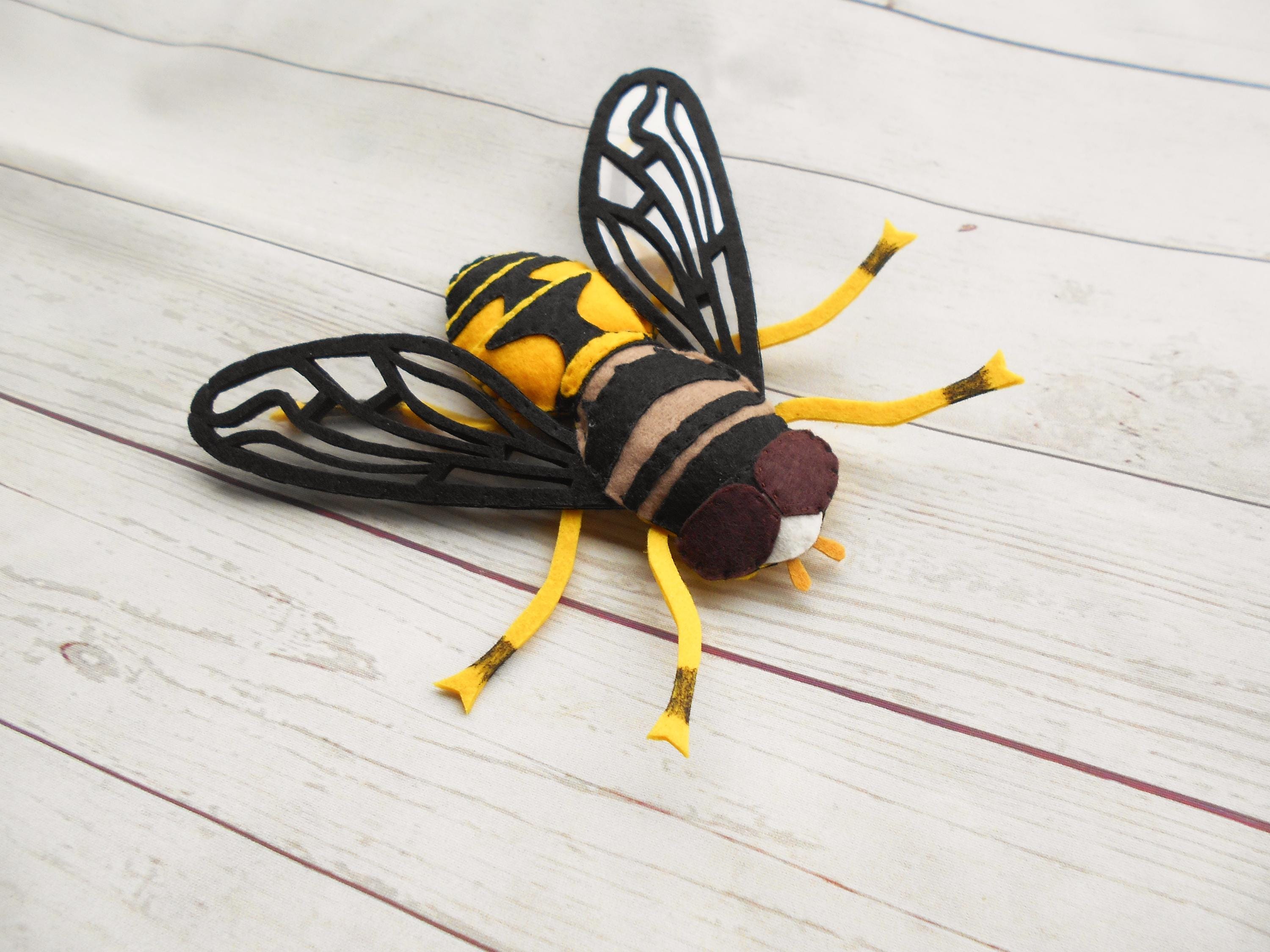 Felt Fly Realistic Plushback Fly From Felt Realistic Palpada Agrorum Felt ...
