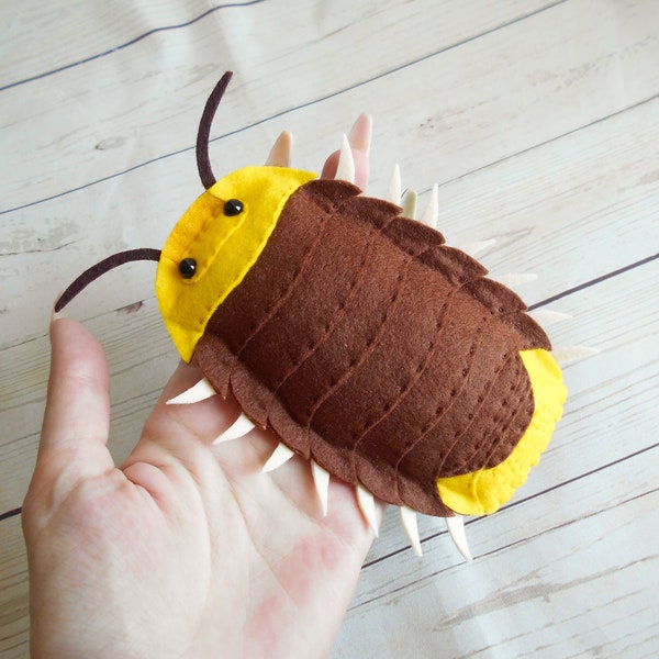 Rubber Ducky Isopod from felt Realistic Roly Poly Duck Felted Isopod rubber duck Learning bugs Outdoor education Learn nature