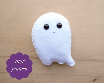 Fantasma PDF patrón PDF patrón de halloween PDF Patrón fantasma Patrón de decoración de Halloween Decoración de Halloween Adorno de Halloween Fantasma de Halloween