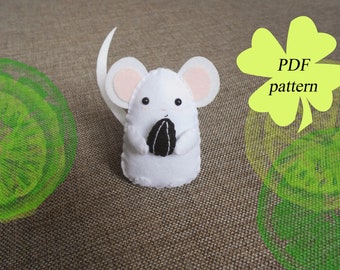 PDF mouse pattern PDF felt pattern for women PDF pattern mouse Mouse toy Felt mouse Felted moude Felt animals Felted animals Learn animals