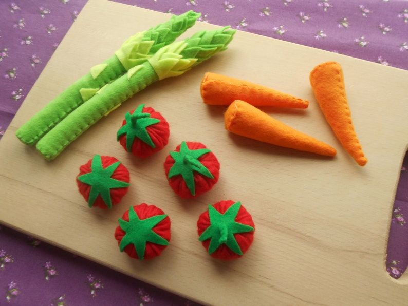 Felt vegetables Felt vegetables Felt tomato Felted tomato Etsy