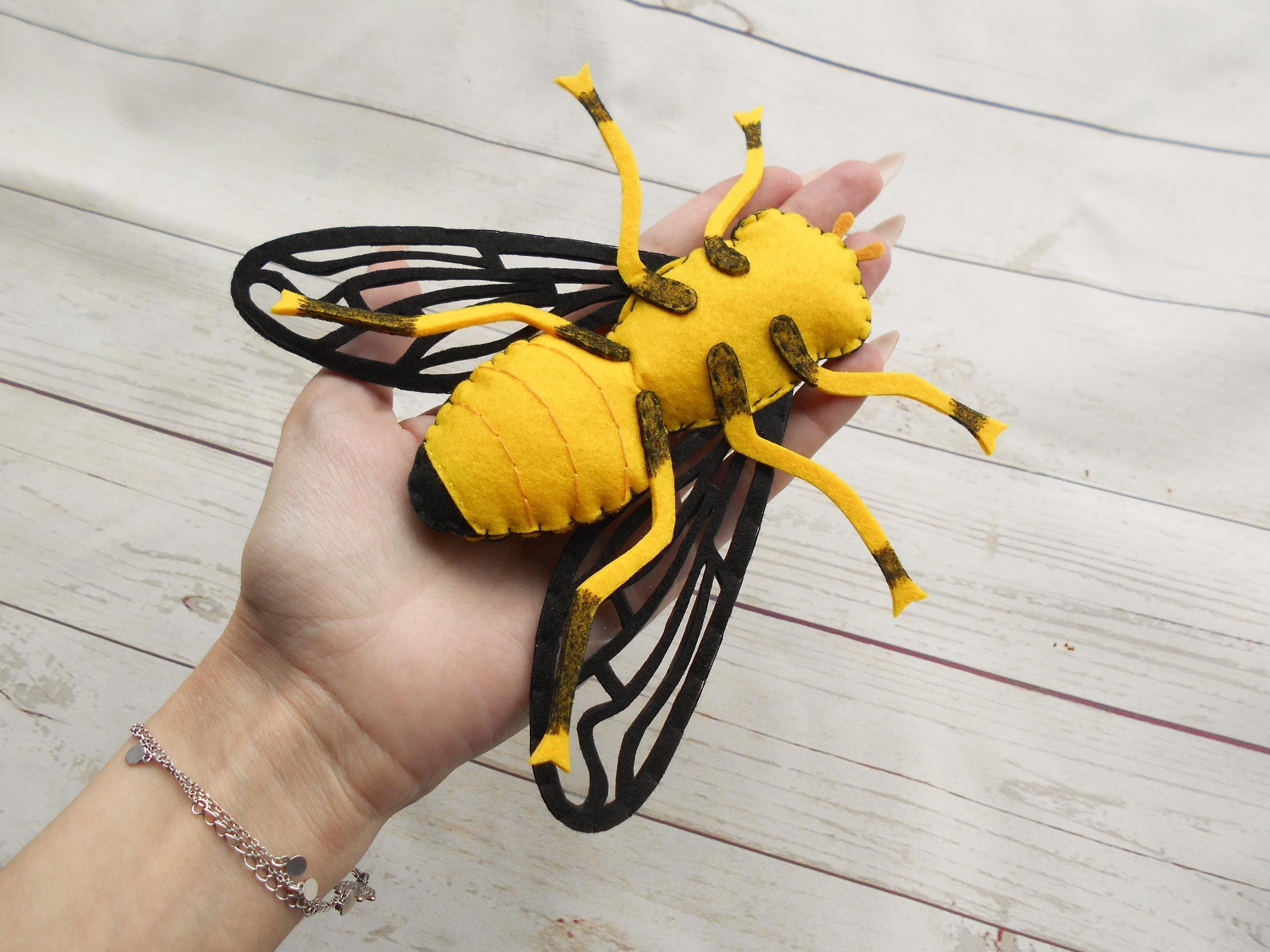 Felt Fly Realistic Plushback Fly From Felt Realistic Palpada Agrorum Felt ...