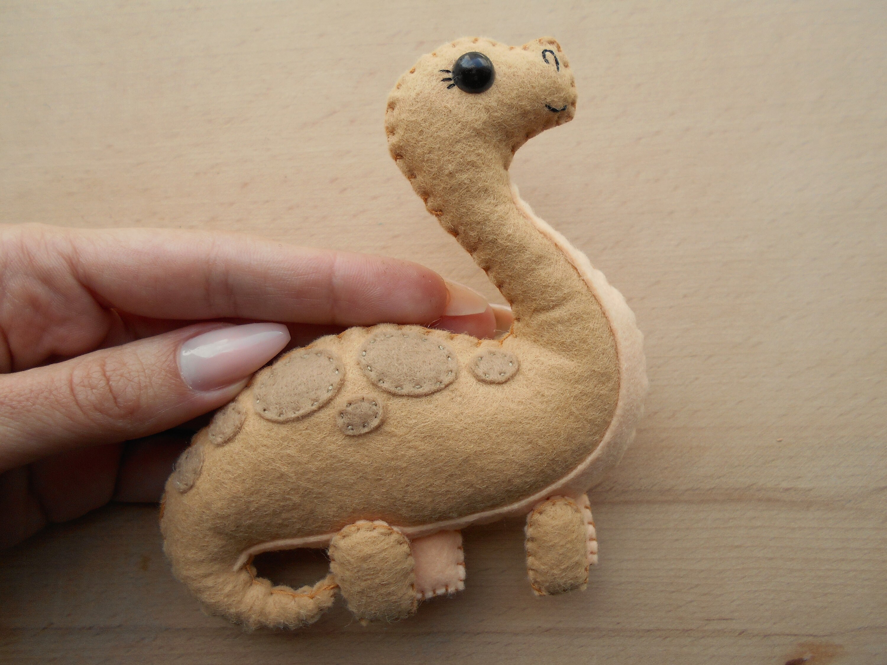 Dinosaur PDF Pattern Felted Dinosaur Felt Dinosaur PDF Felt Etsy UK