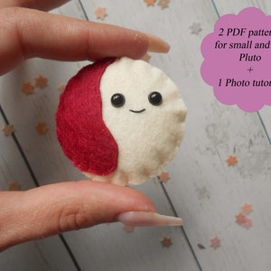 PDF Pluto pattern PDF planet pattern PDF dwarf planet pattern Dwarf planets Learn solar system Learn planets Felt planets Felted planets