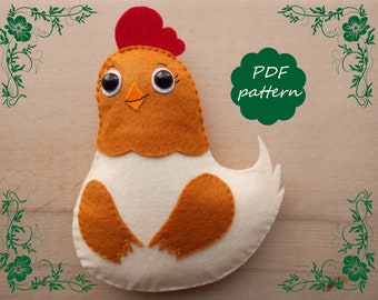 PDF pattern Easter chicken Easter pattern Sewing pattern for woman