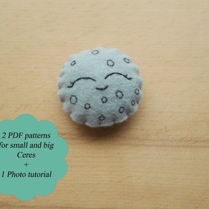 PDF planet pattern Lear planet Educational toye Learn solar system PDF dwarf planet learning planets Felt planet Felted planet pattern