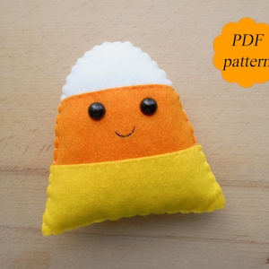 PDF halloween pattern pdf sewing pattern for women PDF felt pattern Felted toy Felt toy Halloween candy pdf pattern Halloween ornament pdf