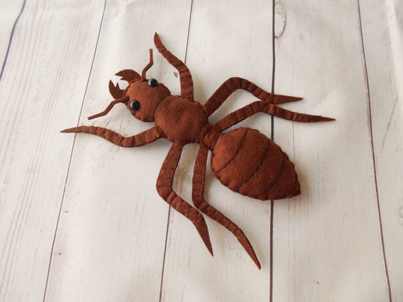 Filzameise Gefilzte Ameise Lernkäfer Filzkäfer Filzinsekten Gefilzte Insekten Lerninsekten Lernspielzeug Ameise Deko Ameise Figur Ameise Figur