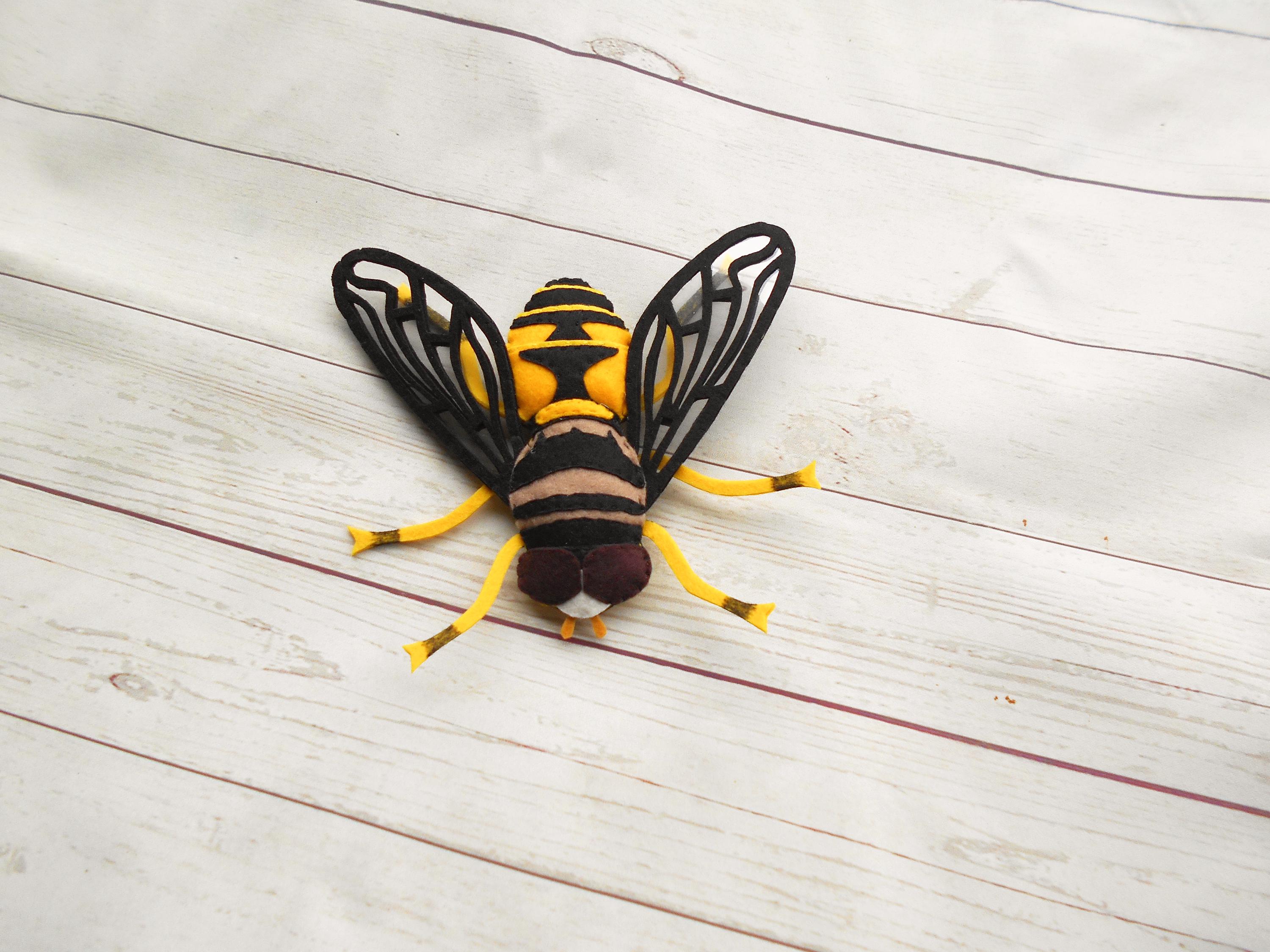 Felt Fly Realistic Plushback Fly From Felt Realistic Palpada Agrorum Felt ...