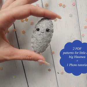 Haumea PDF pattern PDF planet pattern PDF dwarf planet pattern Haumea toy Planet toy Learn planets Dwarf planets Educational toys