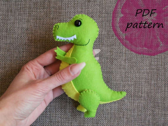 t rex plush pattern