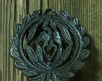 Wilton Trivet Eagle on Heart Cast Iron Vintage