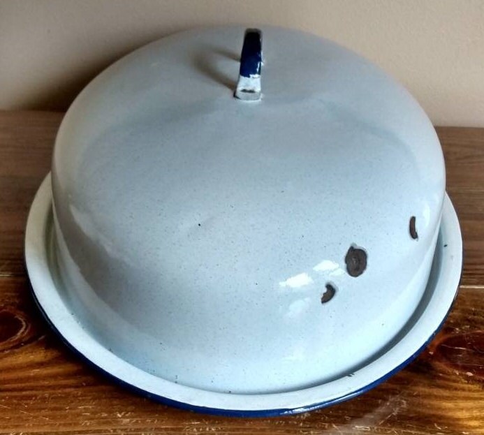 Vintage Savory Roaster Pan Lid Cover White Enamel Etsy