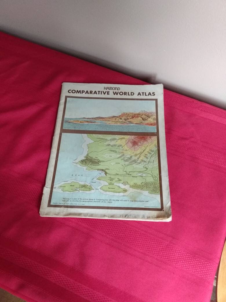 HAMMOND World Atras アンティーク世界地図帳 1967 Vintage World Atlas 1967 Hammond Classics Edition