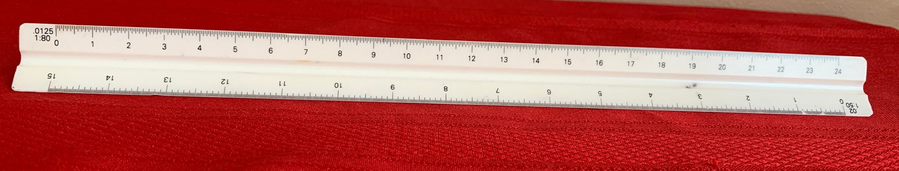 Alvin 117PM -high Impact Plastic Engineer Ruler Triangular Scale Ruler ...