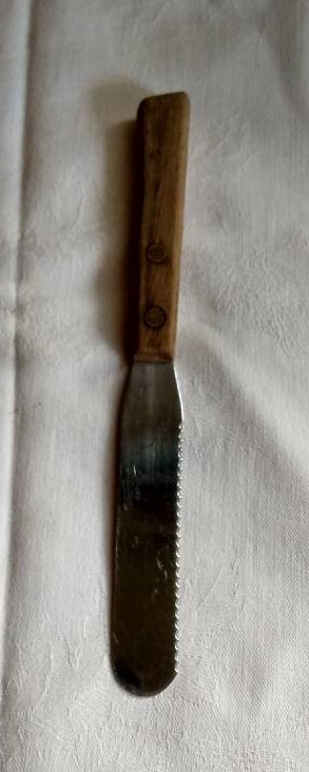 Vintage Stainless Steel Serrated Butter Knife Frosting Knife Etsy