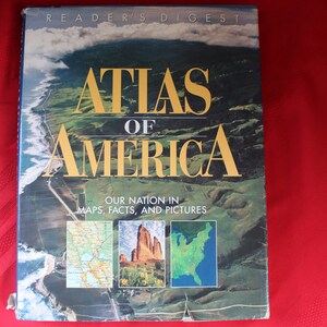 Reader&#39;s Digest Atlas of America hardcover book maps history