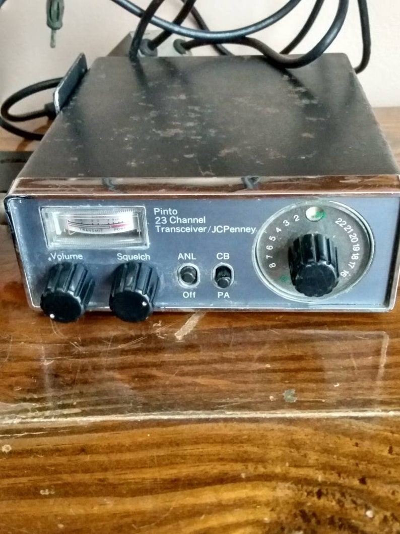 Vintage 1975 CB Radio Pinto 23 Channel Transceiver CB Jcpenney Etsy