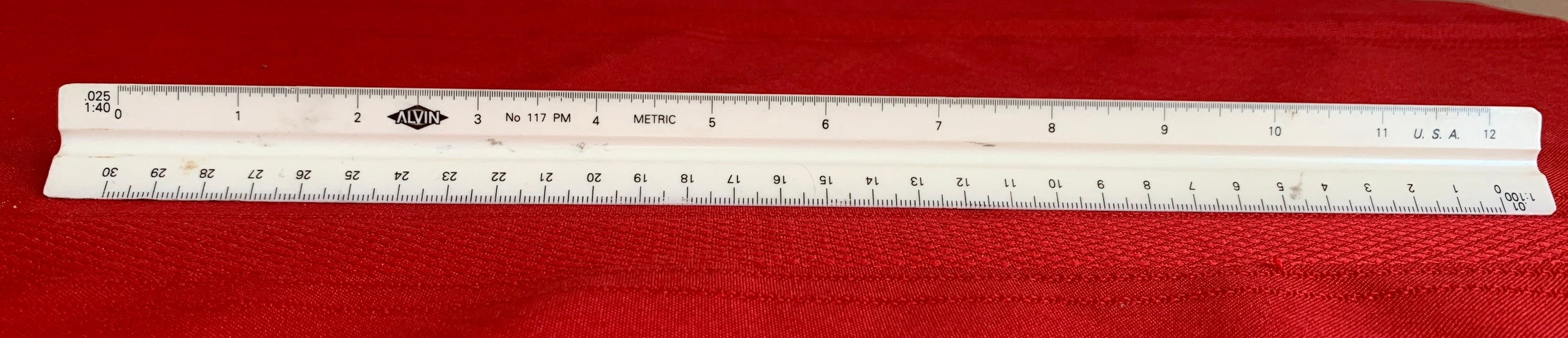 Alvin 117PM -high Impact Plastic Engineer Ruler Triangular Scale Ruler ...