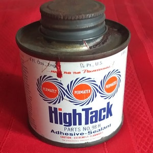 Vintage high tack permatex can parts no 98 H 1965 adhesive sealant