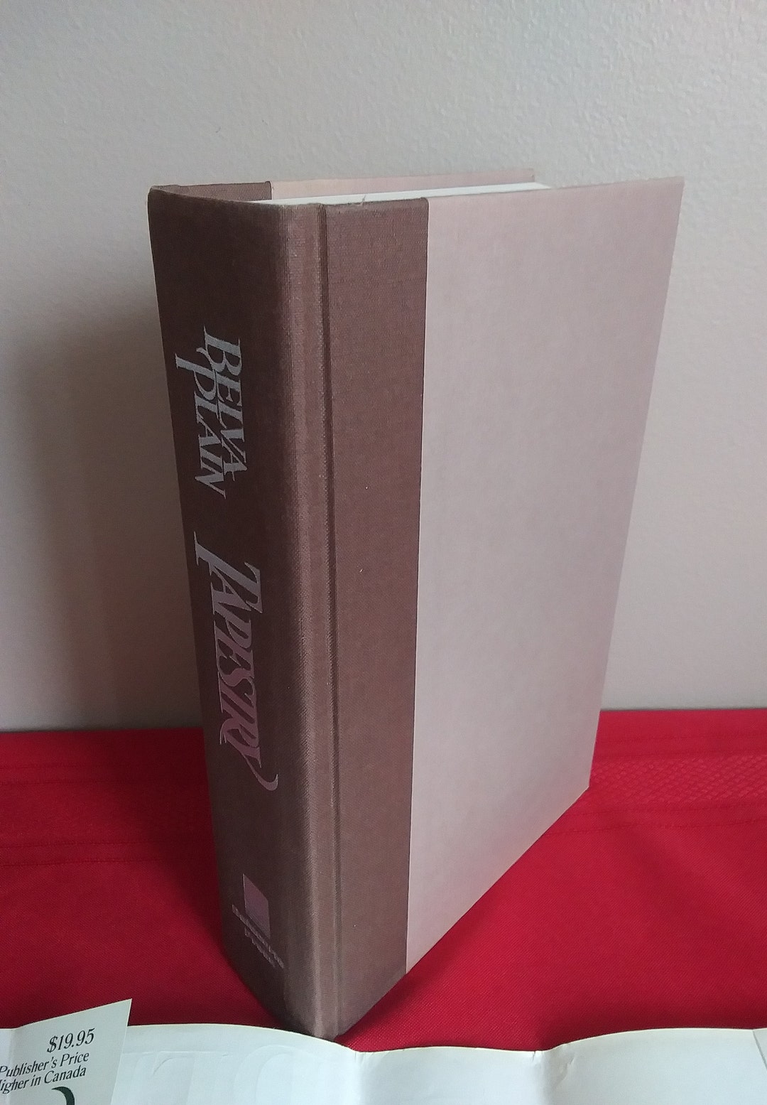 Tapestry by Belva Plain 1988 Large Print Collection Hardcover Book