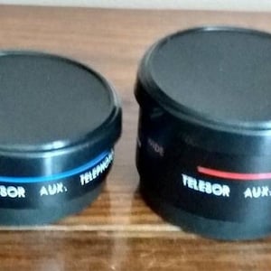Telesor aux telephoto lense 2.5m and 2m with case Japan camera lenses