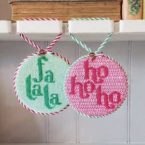 HoHoHo Weihnachts Nadelspitze Canvas