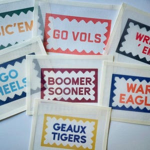 College Football Stickarbeit auf Leinwand