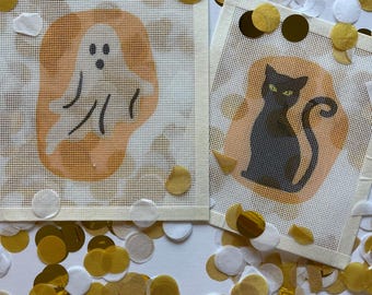 Halloween Ghost Needlepoint Canvas