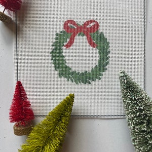 Christmas Wreath Needlepoint Canvas