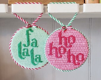 FaLaLa Christmas  Needlepoint Canvas