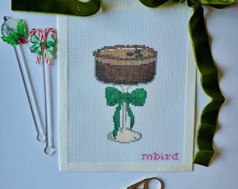 Christmas Espresso Martini Cocktail with Bow - Handpainted 13 mesh